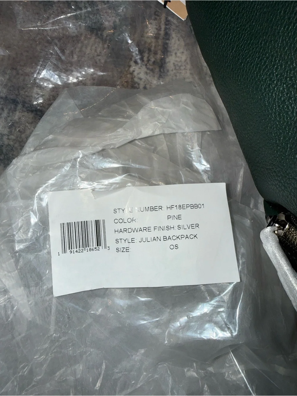 NWT Rebecca Minkoff Julian full size Backpack in Pine green